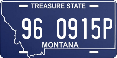 MT license plate 960915P