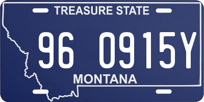 MT license plate 960915Y