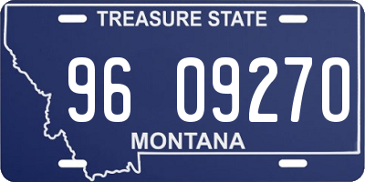 MT license plate 960927O