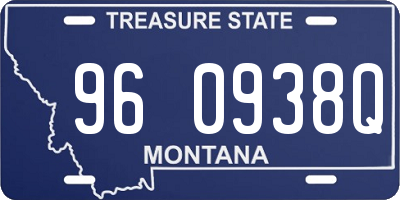 MT license plate 960938Q
