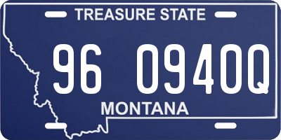 MT license plate 960940Q
