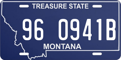 MT license plate 960941B