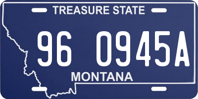 MT license plate 960945A