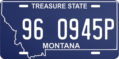 MT license plate 960945P