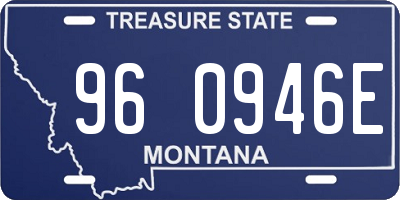MT license plate 960946E
