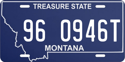 MT license plate 960946T