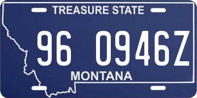 MT license plate 960946Z