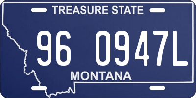 MT license plate 960947L