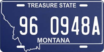 MT license plate 960948A