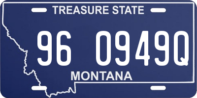 MT license plate 960949Q