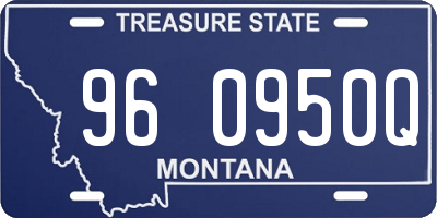 MT license plate 960950Q