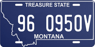 MT license plate 960950V