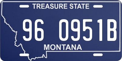 MT license plate 960951B