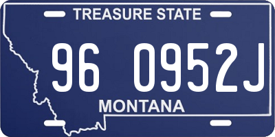 MT license plate 960952J