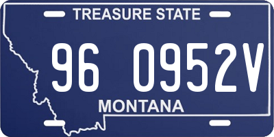 MT license plate 960952V