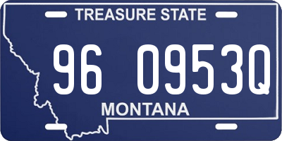 MT license plate 960953Q