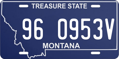 MT license plate 960953V