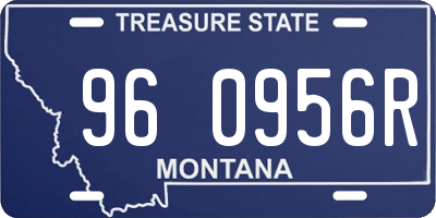 MT license plate 960956R