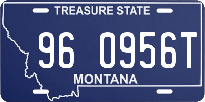 MT license plate 960956T