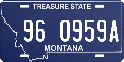 MT license plate 960959A