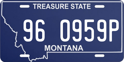 MT license plate 960959P