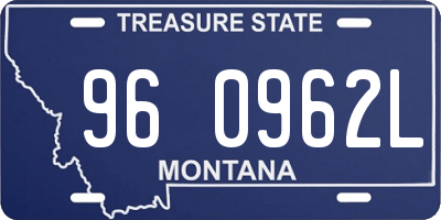 MT license plate 960962L