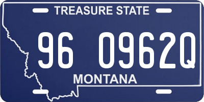 MT license plate 960962Q