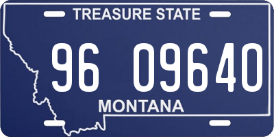 MT license plate 960964O
