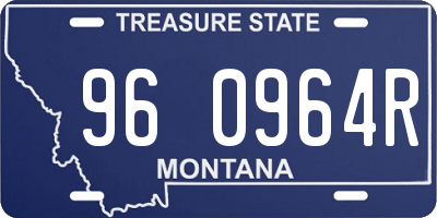 MT license plate 960964R