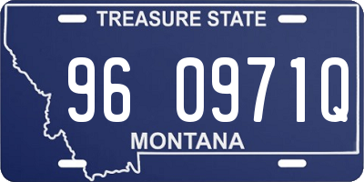 MT license plate 960971Q