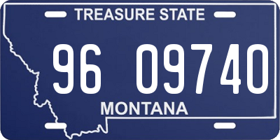 MT license plate 960974O