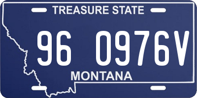 MT license plate 960976V