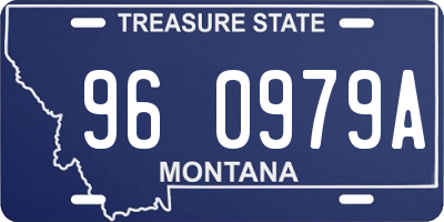 MT license plate 960979A