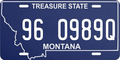 MT license plate 960989Q