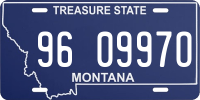MT license plate 960997O