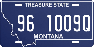 MT license plate 961009Q