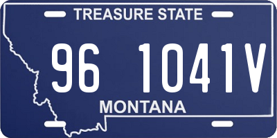 MT license plate 961041V