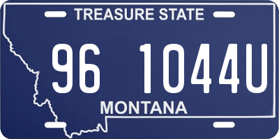 MT license plate 961044U