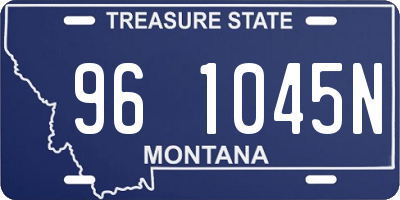 MT license plate 961045N