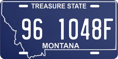 MT license plate 961048F