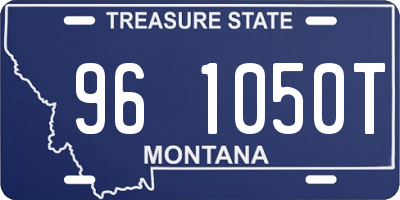 MT license plate 961050T