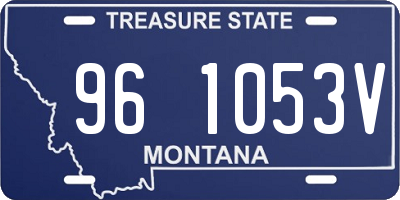 MT license plate 961053V