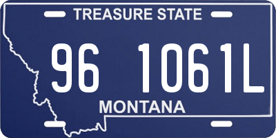 MT license plate 961061L