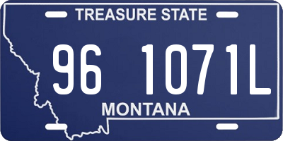 MT license plate 961071L