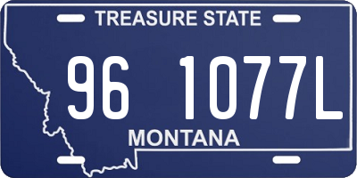 MT license plate 961077L
