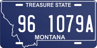 MT license plate 961079A