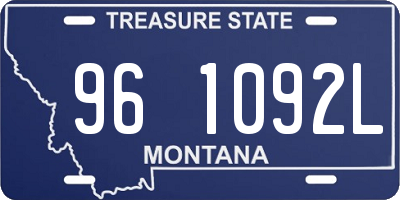 MT license plate 961092L