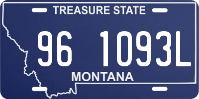 MT license plate 961093L