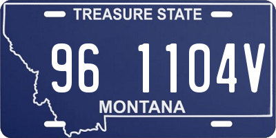 MT license plate 961104V