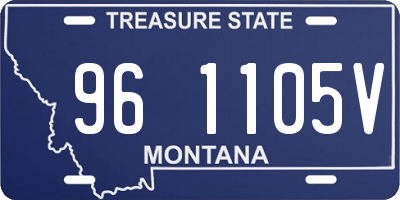 MT license plate 961105V